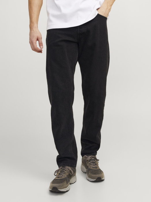 Jack Jones Мужские Джинсы Чёрные CHRIS Relaxed [6]