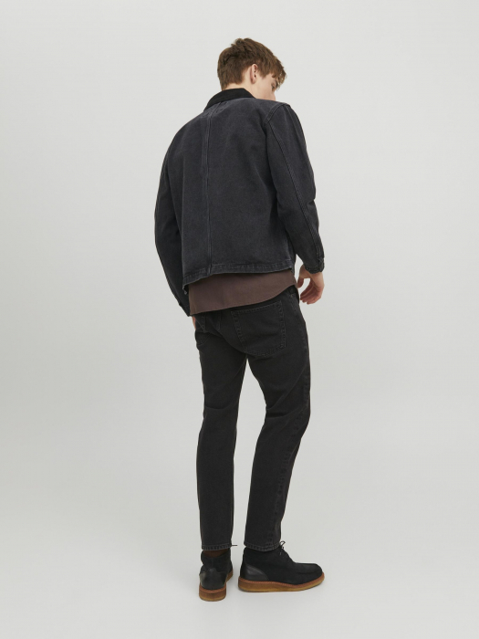 JACK&JONES Blugi Black Denim Chris Relaxed Barbati [3]