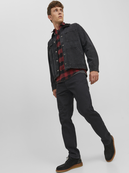 Jack Jones Мужские Джинсы Тёмные Серые CLARK Regular [7]