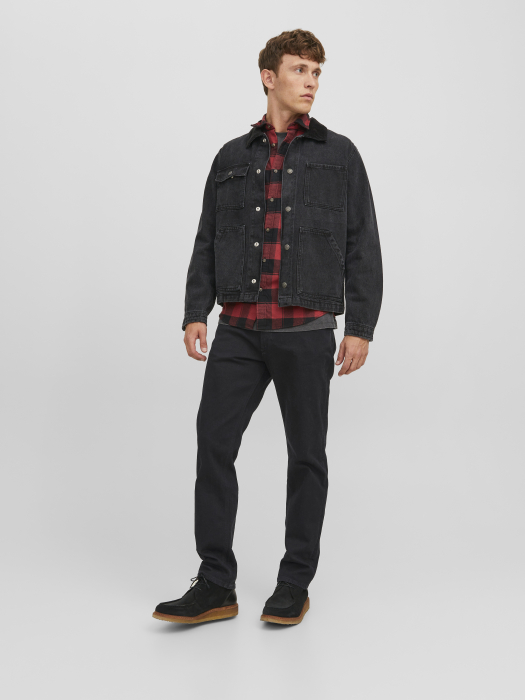 Jack Jones Мужские Джинсы Тёмные Серые CLARK Regular [6]
