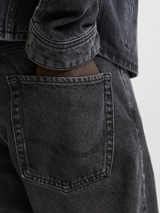 JACK&JONES Blugi Black Denim Flare Barbati [6]