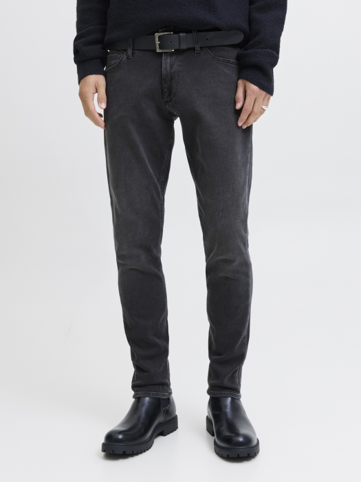 JACK&JONES Blugi Black Denim Glenn Slim Barbati [4]
