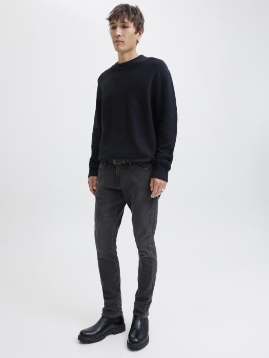 JACK&JONES Blugi Black Denim Glenn Slim Barbati [5]