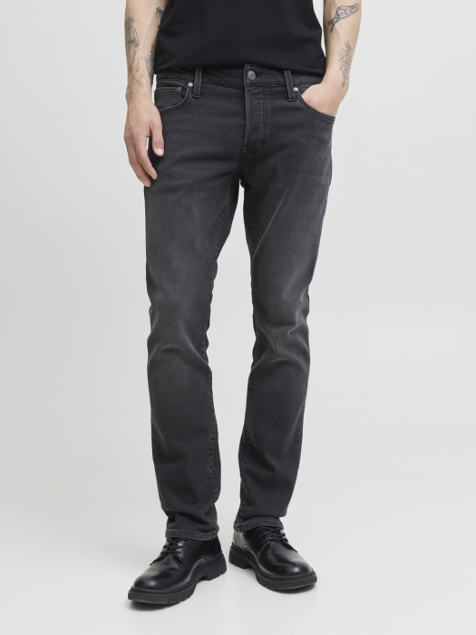 JACK&JONES Мужские Джинсы Black Denim Mike Tapered [5]