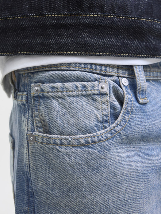 JACK&JONES Blugi Blue Denim Alex Baggy Barbati [6]