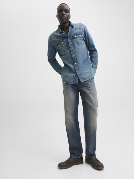 JACK&JONES Мужские Джинсы Blue Denim Chris Relaxed [6]
