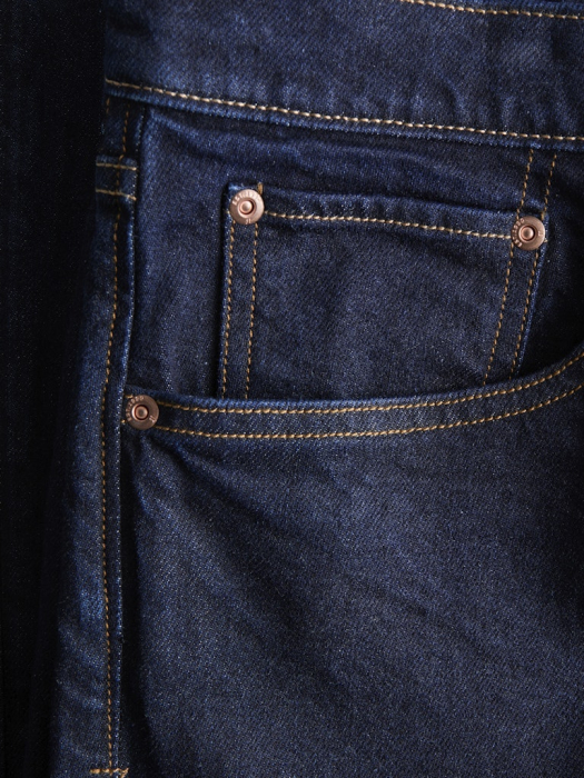 JACK&JONES Blugi Blue Denim Chris Relaxed Barbati [4]