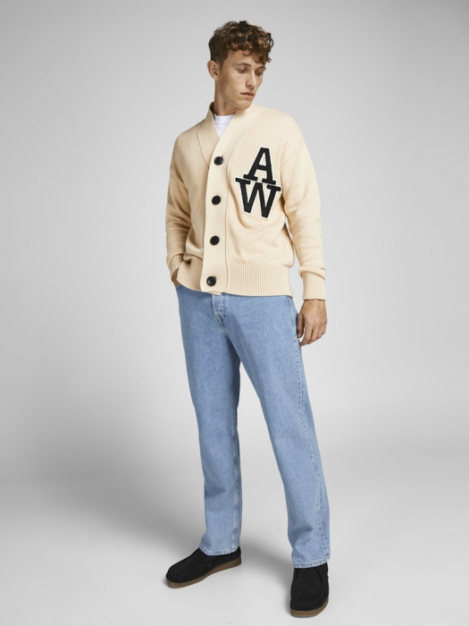JACK&JONES Blugi Blue Denim Loose Barbati [5]