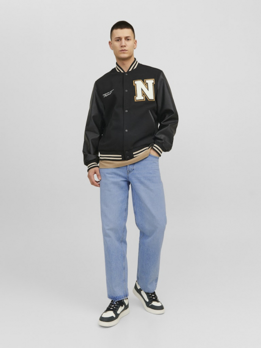 JACK&JONES Blugi Blue Denim Loose Barbati [6]