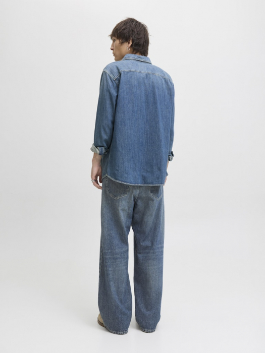 JACK&JONES Мужские Джинсы Blue Denim Wide [4]