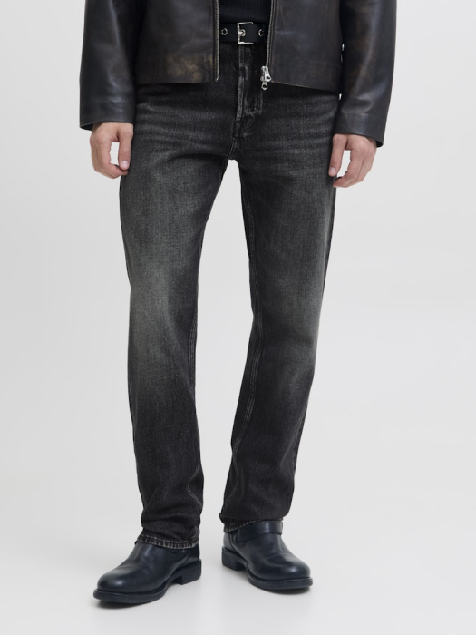 JACK&JONES Blugi Grey Denim Chris Relaxed Barbati [3]