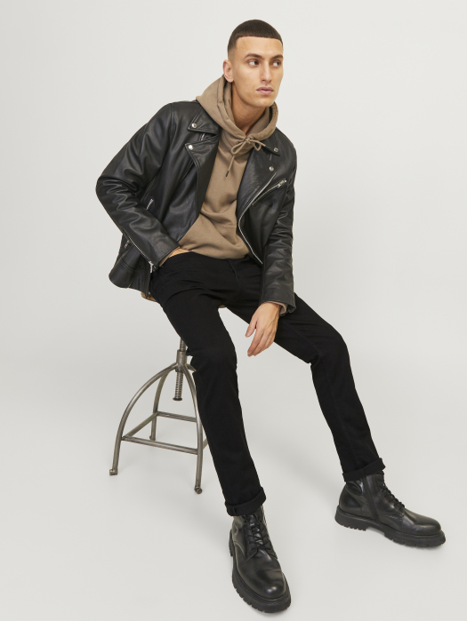 Jack Jones Мужские Джинсы Чёрные GLENN Slim [14]