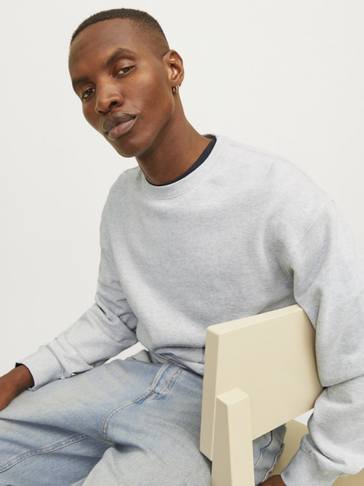 JACK&JONES Мужской Свитшот White Melange  [4]