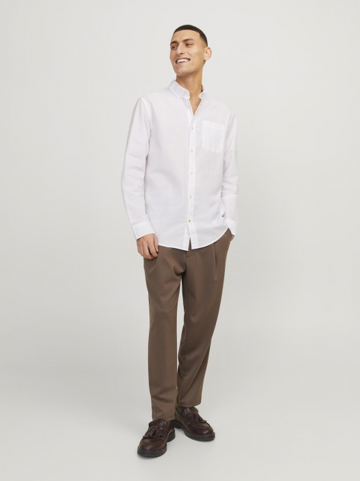 Jack Jones Мужская Рубашка Белая Regular [6]
