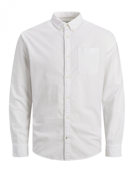 Jack Jones Мужская Рубашка Белая Regular [7]