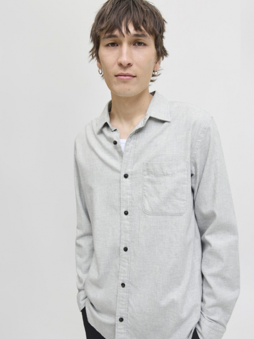JACK&JONES Camasa Gri Deschis  Barbati [6]
