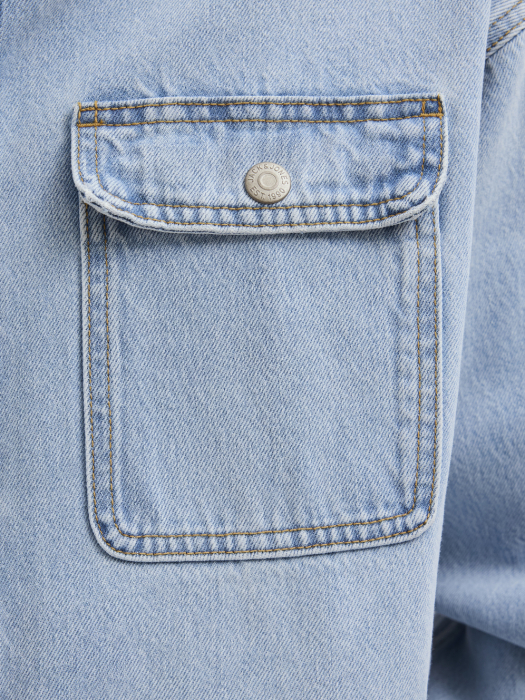 JACK&JONES Camasa Light Blue Denim  Barbati [5]