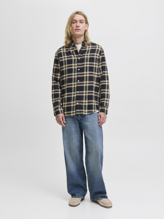 JACK&JONES Мужская Рубашка Чёрная  [4]