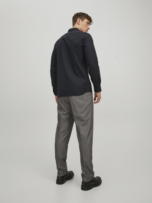 Jack Jones Мужская Рубашка Чёрная Slim [6]