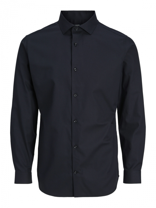 Jack Jones Мужская Рубашка Чёрная Slim [7]