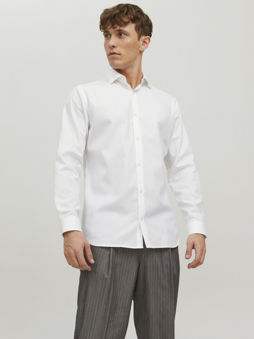 Jack Jones Мужская Рубашка Белая Slim [1]