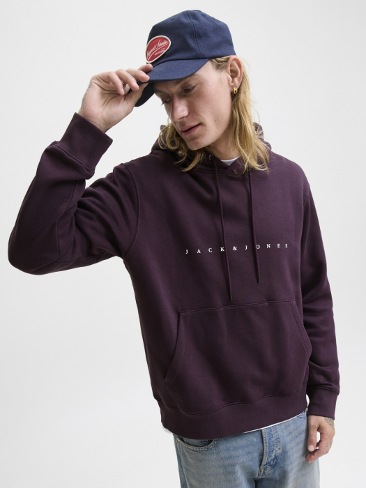 JACK&JONES Hanorac Bordo  Barbati [3]