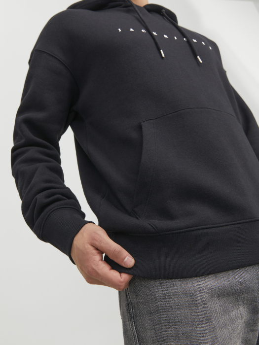 JACK&JONES Мужская Толстовка Чёрная  [3]