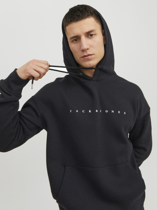 JACK&JONES Мужская Толстовка Чёрная  [6]