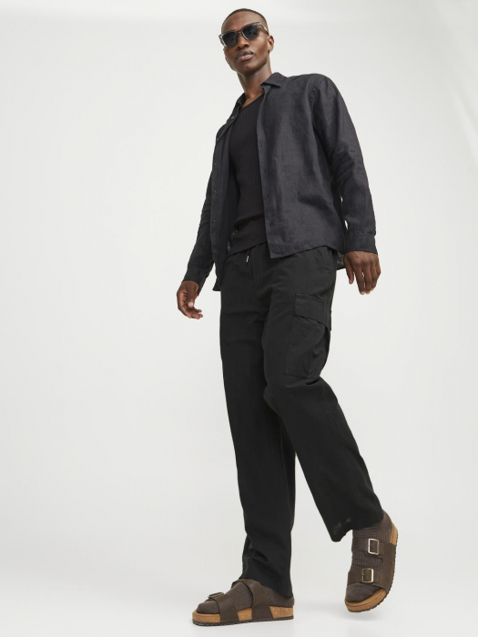 Jack Jones Pantaloni Negri Loose Barbati [6]