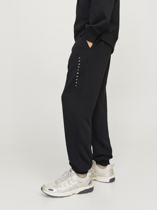 JACK&JONES Pantaloni Negri Regular Barbati [3]