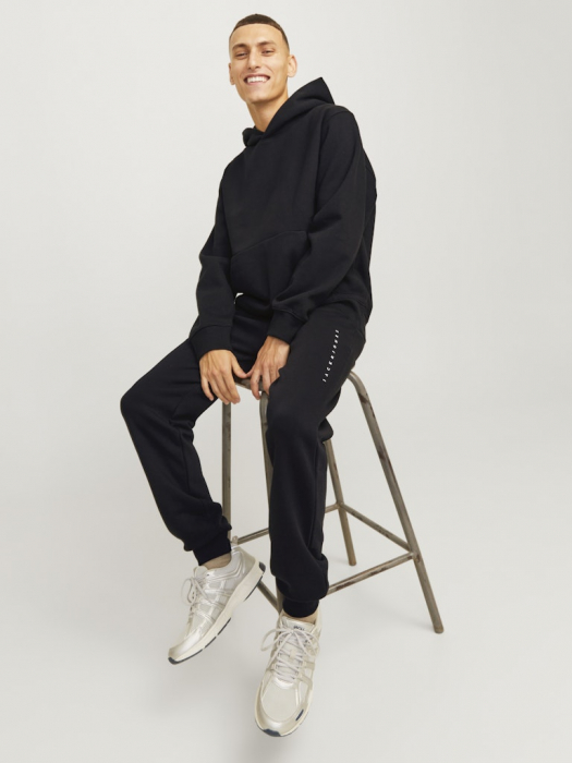 JACK&JONES Pantaloni Negri Regular Barbati [5]