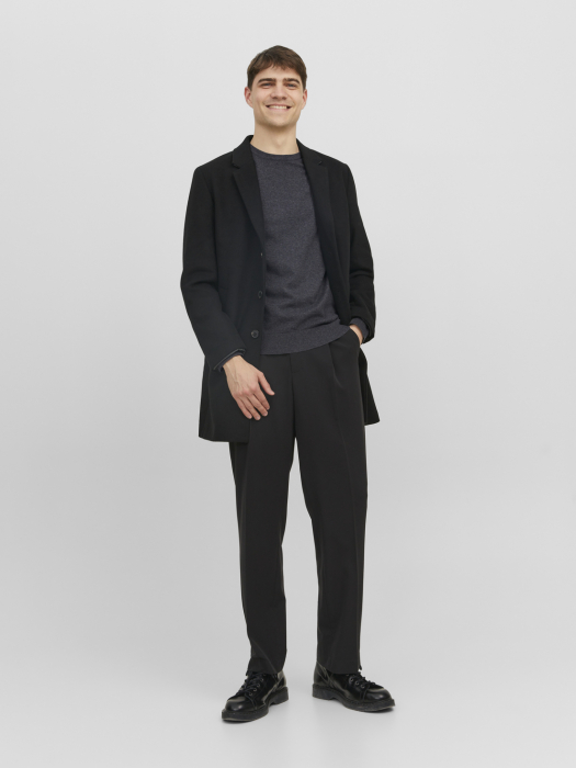 JACK&JONES Мужской Свитер Dark Grey Melange Regular [4]