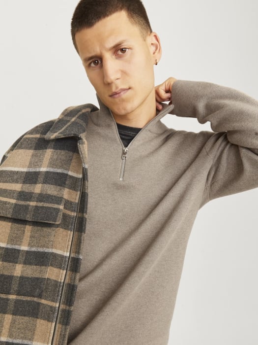 JACK&JONES Мужской Свитер Greige Melange  [2]