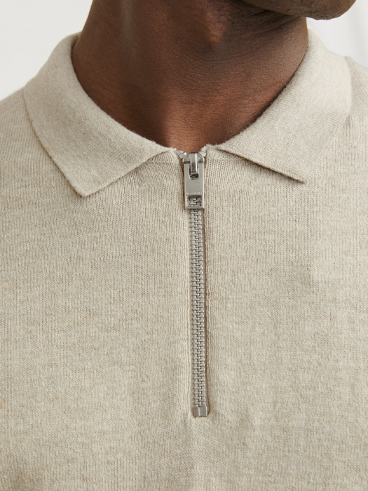 JACK&JONES Pulover Oatmeal Melange  Barbati [4]