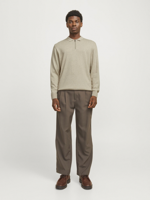 JACK&JONES Pulover Oatmeal Melange  Barbati [3]