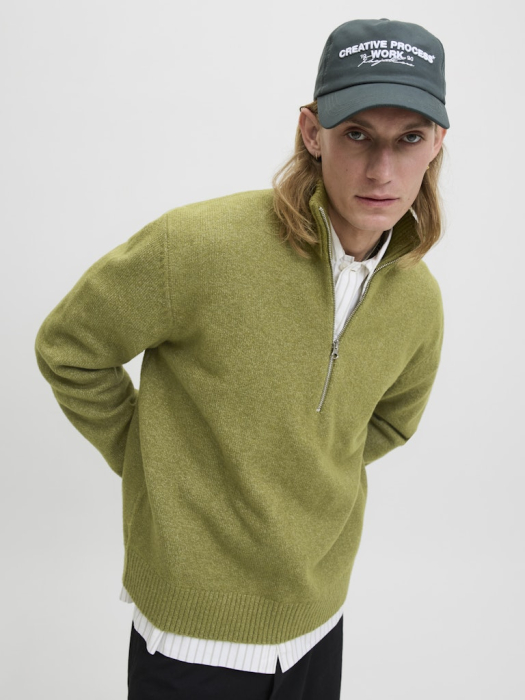 JACK&JONES Pulover Olive Drab  Barbati [2]