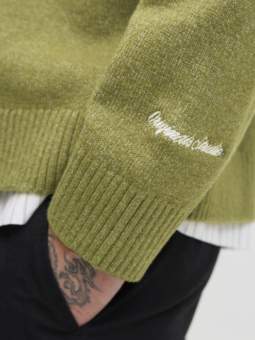 JACK&JONES Pulover Olive Drab  Barbati [6]