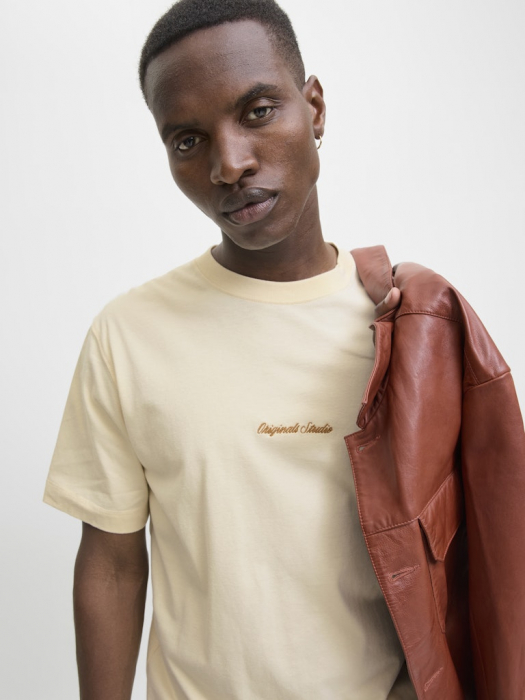 JACK&JONES Мужская Футболка Antique White  [6]
