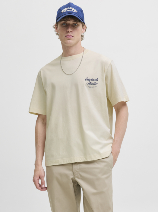 Jack Jones Мужская Футболка Беживая  [1]