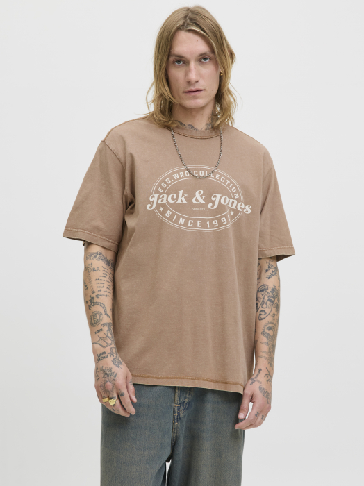 Jack Jones Мужская Футболка Беживая  [1]