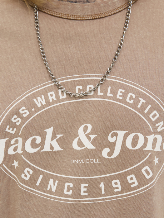 Jack Jones Мужская Футболка Беживая  [6]