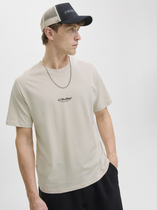 Jack Jones Мужская Футболка Беживая  [3]