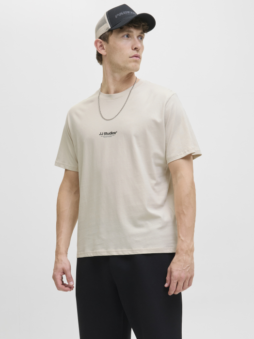 Jack Jones Мужская Футболка Беживая  [2]