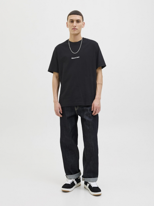 JACK&JONES Мужская Футболка Чёрная  [3]