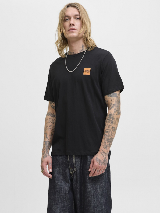 JACK&JONES Мужская Футболка Чёрная  [1]