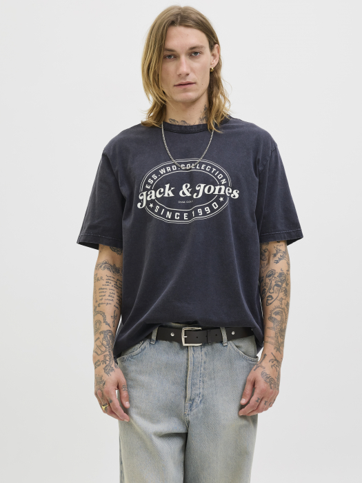Jack Jones Мужская Футболка Тёмная Серая  [2]