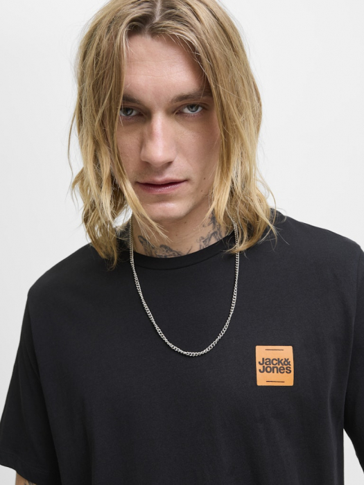 JACK&JONES Мужская Футболка Чёрная  [6]
