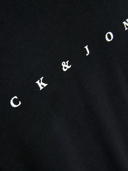 Jack Jones Мужская Футболка Чёрная  [3]