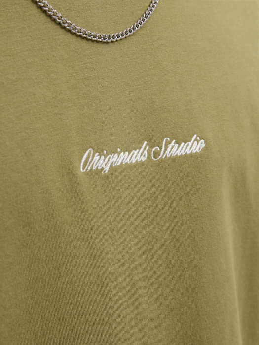 JACK&JONES Мужская Футболка Olive Drab  [2]