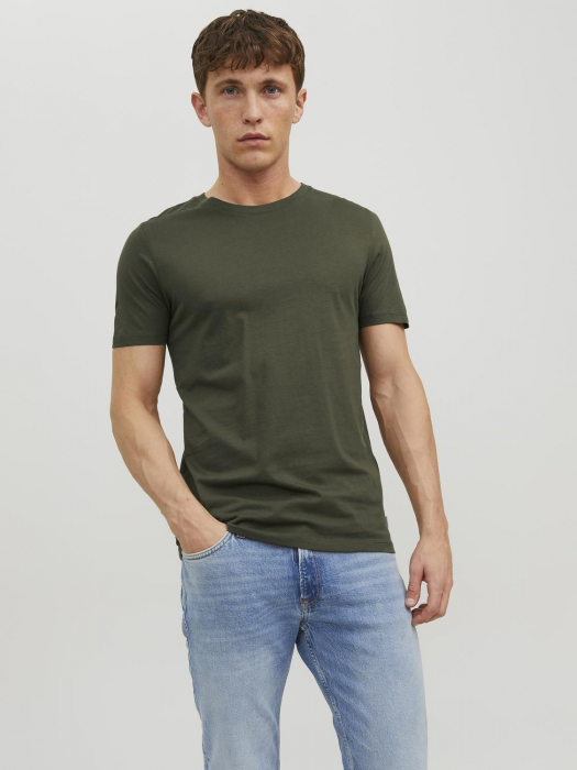 Jack Jones Мужская Футболка Оливково-Зеленый Slim [8]